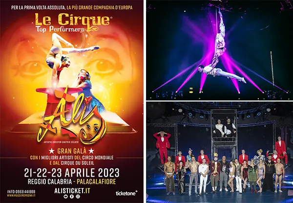 Per la prima volta in Calabria “Alis”, Le Cirque Wtp con i suoi top performers da tutto il mondo e dal Cirque Du Soleil al Palacalafiore di Reggio!