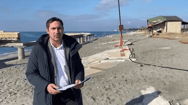 Nota Cons. Ernesto Alecci su desolante situazione tratto costiero Nocera Terinese. Video