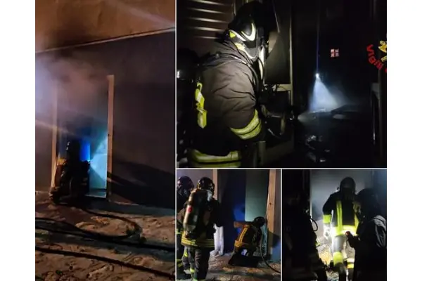 Incendio abitazione loc. Marinella Isola di Capo Rizzuto