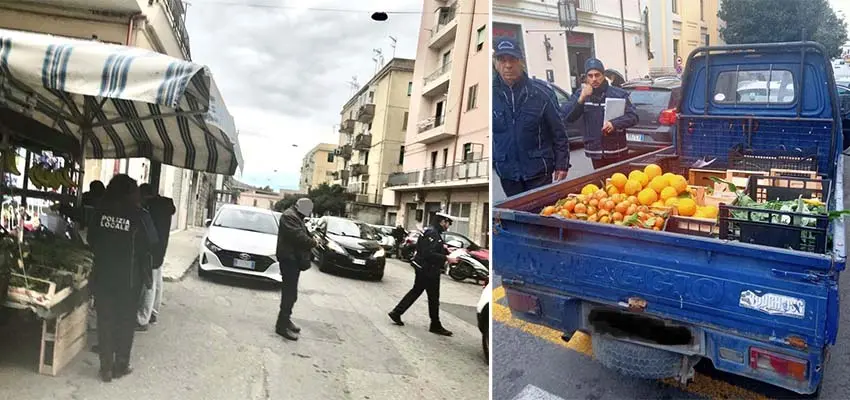 Catanzaro. Polizia Locale contro l’abusivismo commerciale, multe sequestri, i dettagli