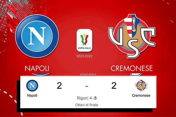 Calcio. Coppa Italia: Napoli-Cremonese. Notte magica per i GrigioRossi. Il commento post-partita del tecnico