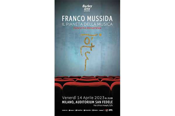 Franco Mussida: il 14 aprile in concerto all'Auditorium San Fedele di Milano con "Il Pianeta della Musica - concerto immersivo".