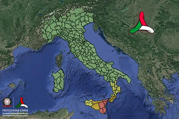 Allerta Meteo rossa della Protezione Civile per grave maltempo, ecco le regioni a rischio