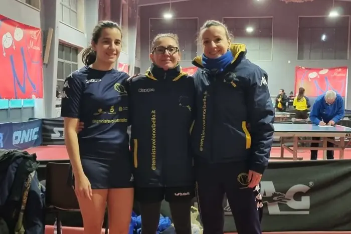 Tennistavolo Norbello: volano le A2 femminili