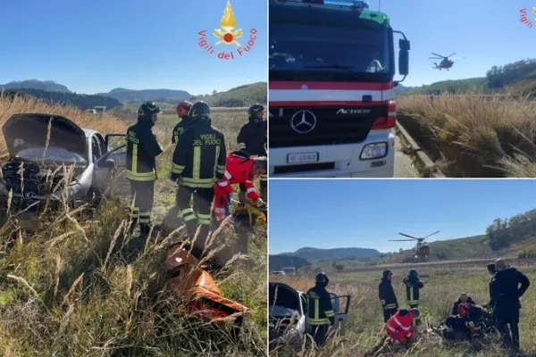 i Vvf sono intervenuti su Sp30 a Belvedere Spinello per un incidente stradale