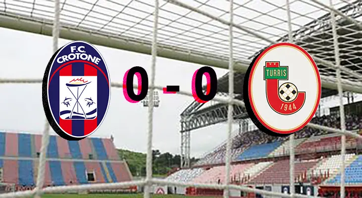 Calcio. Crotone-Turris 0-0. Gli Squali sono a Meno 12 dal Catanzaro. Il commento post-parta dal tecnico (Highlights-Video)