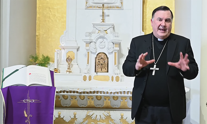 La Quaresima: seguire il cammino di Gesù attraverso la meditazione sulla sua figura tentata nel deserto con Mons. Maniago. Video