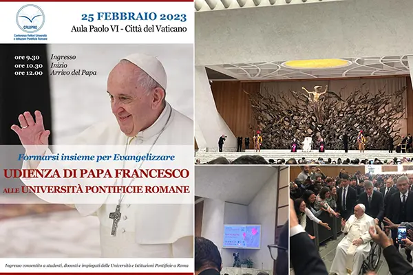 Udienza di Papa Francesco alle Università Pontificie Romane