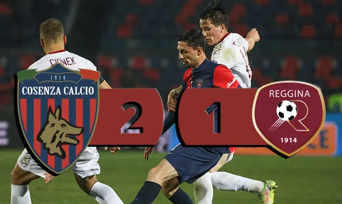 Calcio. Serie B: il Cosenza vince 2-1 il derby con la Reggina