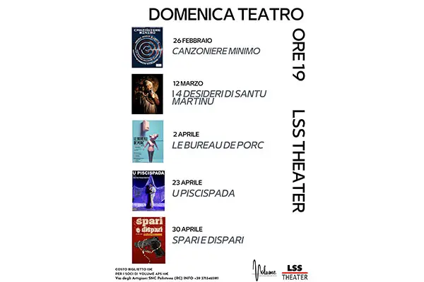 L’associazione Volume Aps presenta 7 eventi da non perdere all’LSS Theater