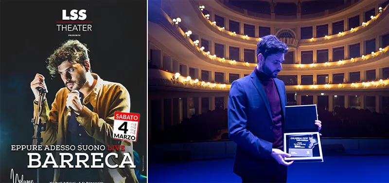 Sold Out per il concerto di domani sera di Barreca all’ Lss Theater di Polistena
