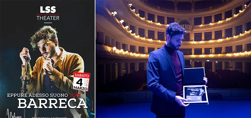 Sold Out per il concerto di domani sera di Barreca all’ Lss Theater di Polistena