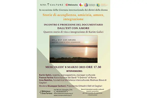 Roma, un pezzo di Sardegna nella celebrazione della “Giornata Internazionale donna” promossa dalle BIBLIOTECHE DI ROMA CAPITALE