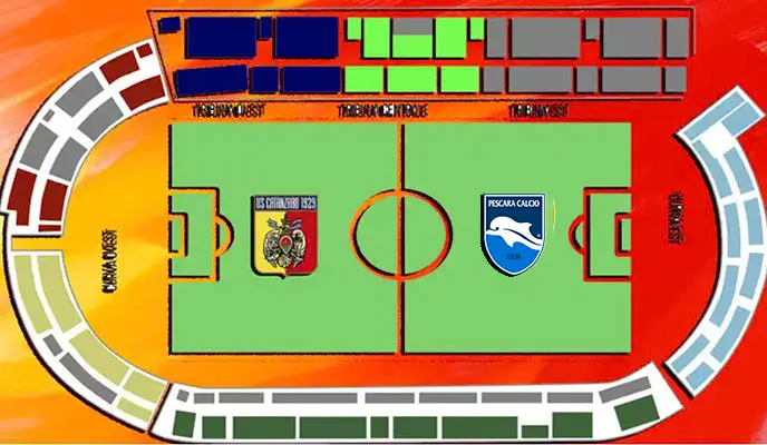Calcio. Aggiornamento: Catanzaro-Pescara: Info Biglietti. “GIORNATA GIALLOROSSA”. Ecco i prezzi dei tagliandi, punti prevendita esterni, on-line su go2 e settore ospiti, i dettagli