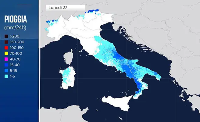 Meteo: Temporali, Vento e pure Neve! Il dettaglio