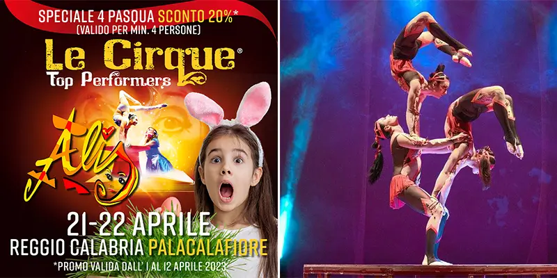 La prima assoluta in Calabria di “Alis, Gran Gala’”. Lo show delle meraviglie di “Le Cirque Top Performers” al Palacalafiore!