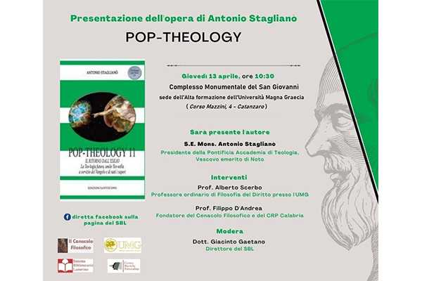 Teologia e musica, giovedì a Catanzaro in scena la “Pop-Theology” di Mons. Staglianò