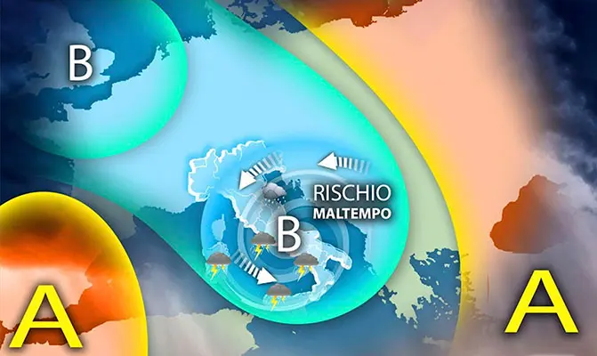 Meteo: nuovo nel maltempo weekend, tornano pioggia e neve le previsioni