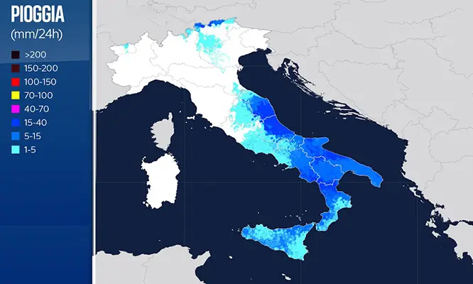 Meteo: maltempo molte regioni poi da domani nocciolo freddo, i dettagli