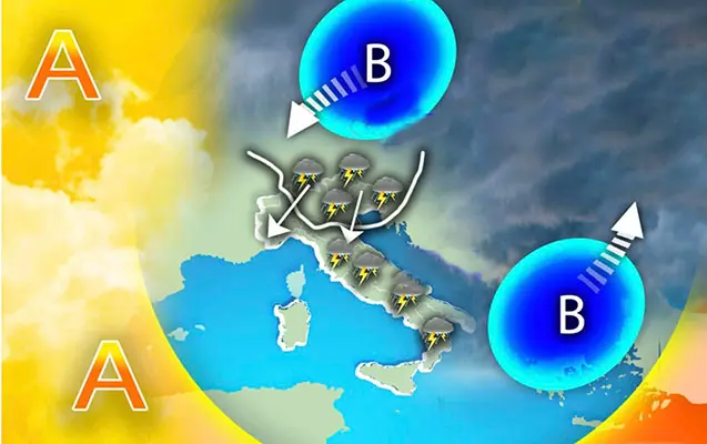 Meteo: sfuriata temporalesca, colpirà molte regioni ecco l’evoluzione