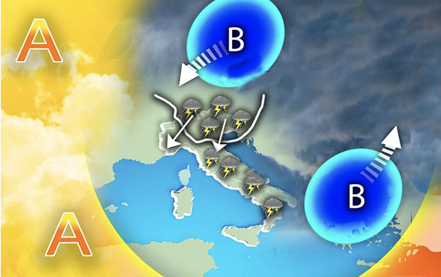 Meteo: sfuriata temporalesca, colpirà molte regioni ecco l’evoluzione