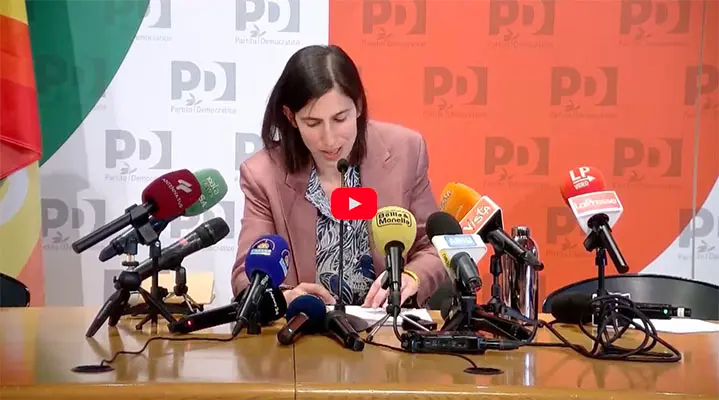 Segretaria del PD Elly Schlein presenta le proposte su sanità, precariato e PNRR in conferenza stampa" Video