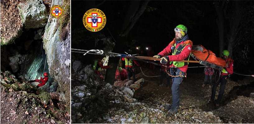 Salvataggio eroico: speleologa ferita riportata in superficie dopo caduta di sassi nella grotta Abisso Primeros nel Varesotto