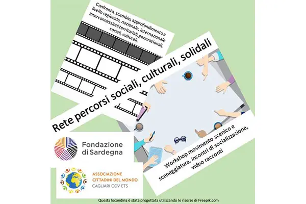 Prende avvio il progetto “Rete percorsi sociali, culturali, solidali" promosso dall’Associazione Cittadini del Mondo di Cagliari