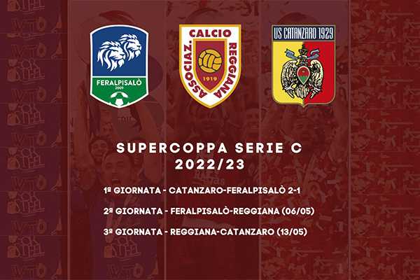 Calcio. Supercoppa Serie C: Reggiana-Catanzaro in diretta su Rai Sport nella 3ª giornata