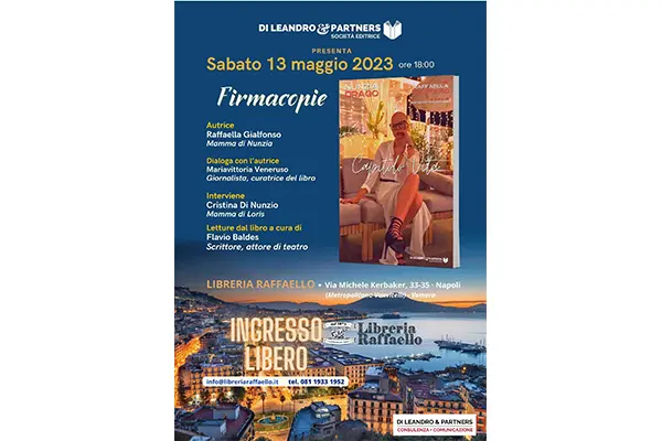 Presentazione libro Capitolo Vita, Sabato 13 Maggio Libreria Raffaello NAPOLI