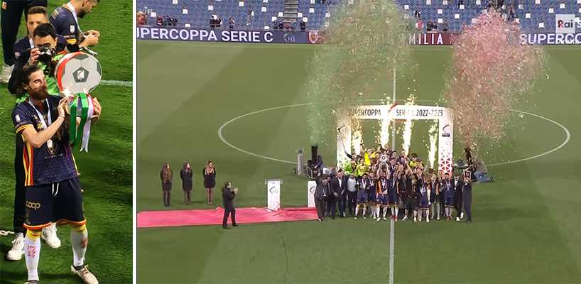 Calcio. Supercoppa: Reggiana-Catanzaro 2-2. Alle Aquile il secondo trofeo stagionale. Il commento e interviste post-partita del tecnico (Highlights-video)
