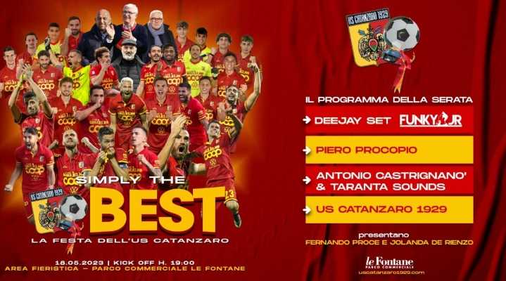 Festa dei Supercampioni dell'US Catanzaro: Simply the Best! Tutti i dettagli per una serata magica