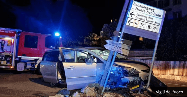 Incidenti stradali. Doppio scontro sulla Strada del Vino: bilancio quattro feriti tra Termeno e Monte San Zeno