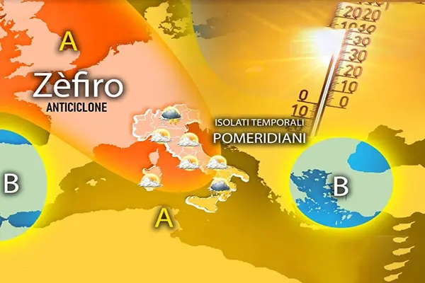 Meteo: weekend prove d’estate con "Zèfiro". La previsione per Sabato e Domenica