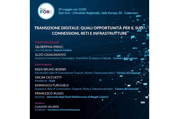 Catanzaro. Tour FOR5G: Esplorando la Rivoluzione Digitale in Calabria! Sfide, opportunità e connessioni per il futuro
