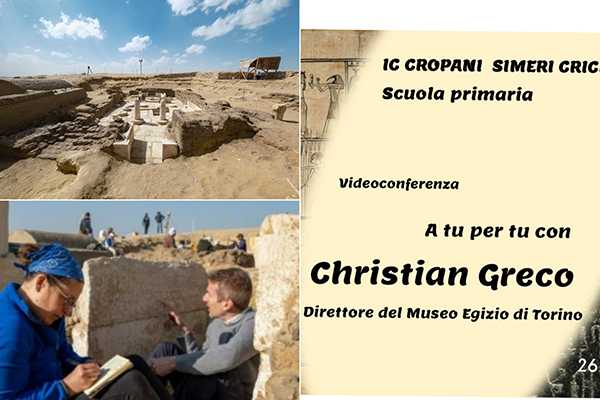 Alunni entusiasti incontrano il Direttore del Museo Egizio di Torino in videoconferenza: Un viaggio nel tempo e nella cultura dell'antico Egitto