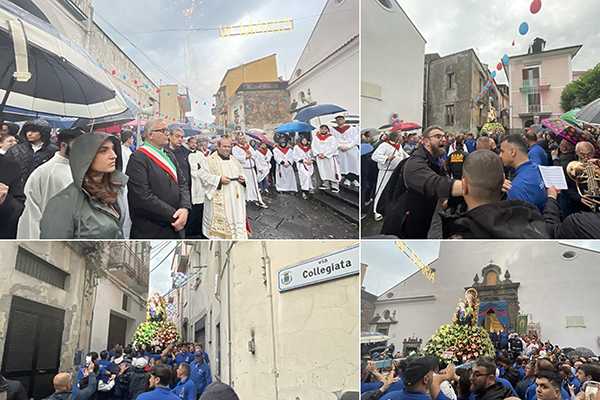 Somma Vesuviana in festa: Il ritorno trionfale della Madonna di Castello con la visita del Presidente della Conferenza Episcopale Campana