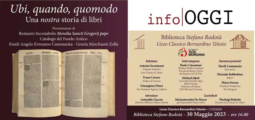 La biblioteca del Liceo Telesio di Cosenza presenta il suo ricco tesoro