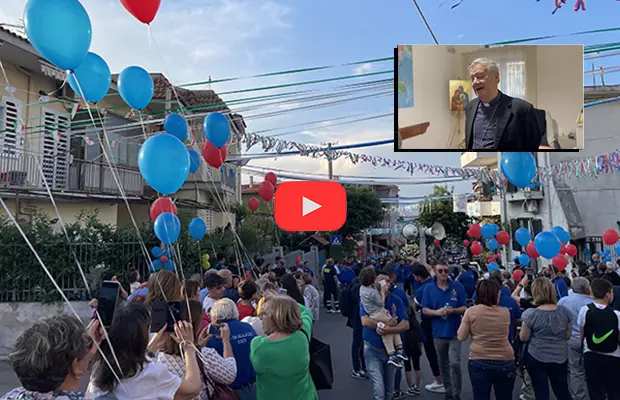 Processione della Madonna di Castello: Mons. Di Donna lancia l'allarme sull'Emergenza Educativa e Ambientale a Somma Vesuviana. Video