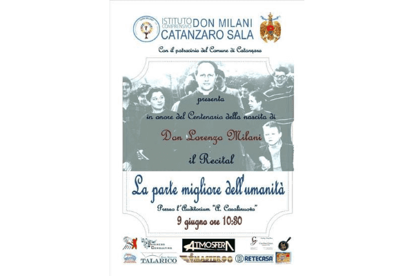 L’IC Don Milani-Sala presenta il recital “La parte migliore dell’umanità” in onore del centenario della nascita di Don Lorenzo Milani