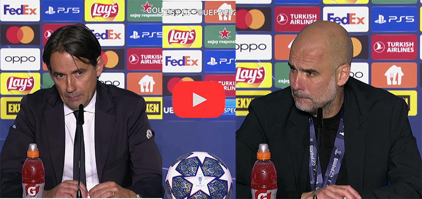 Calcio: Finale della Champions League, il Manchester City trionfa sull'Inter 1-0. Il Commento post-partita del tecnico e dei protagonisti