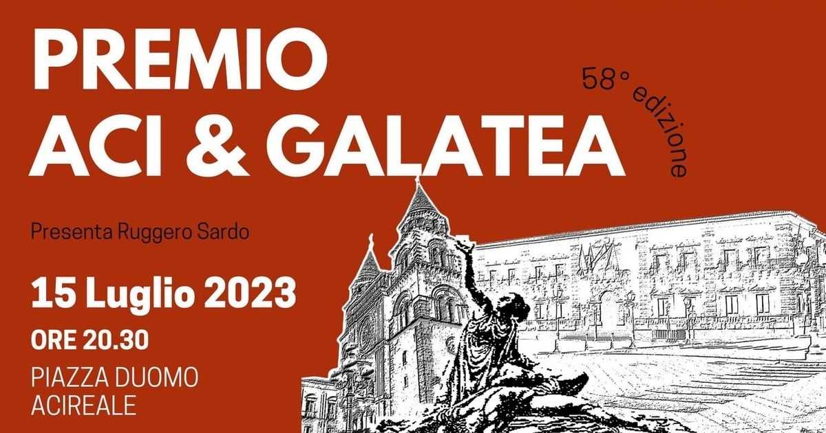 Roberto Lipari, Giovanni Cultrera e Ignazio Ingrao alla 58ª edizione del Premio Aci e Galatea