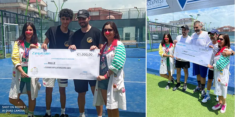 La solidarietà trionfa al Giovino Padel Club: Un torneo benefico speciale a sostegno di Clown VIP Catanzaro. I dettagli