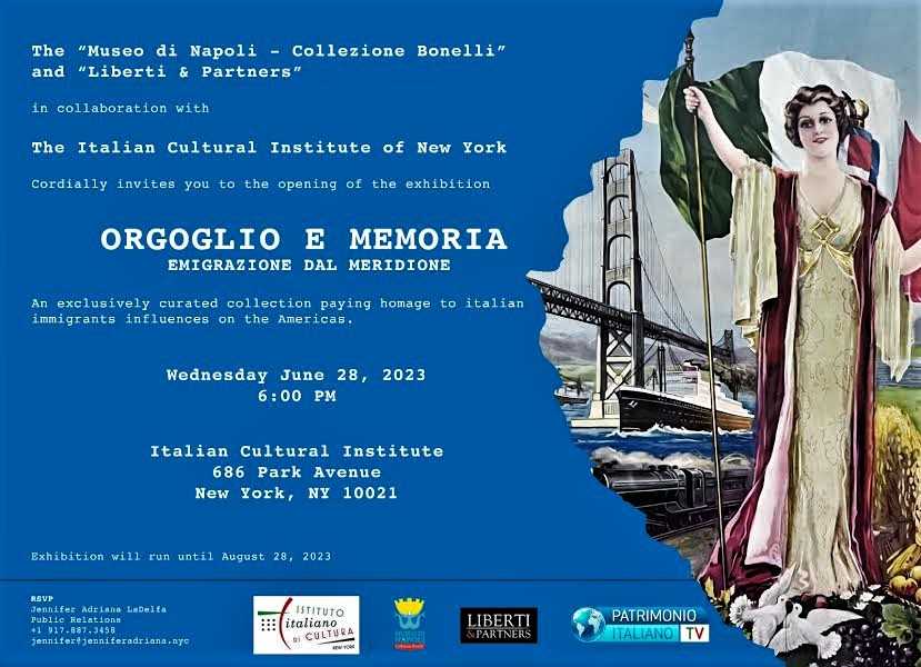 “Orgoglio e memoria”, l’emigrazione dal meridione d’Italia in una mostra a New York