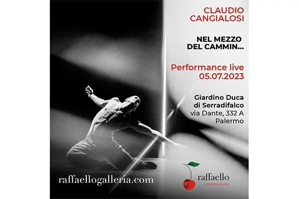 “Nel mezzo del cammin…” a Palermo performance dell’artista Claudio Cangialosi.