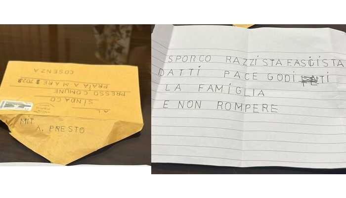 Lettera anonima inquietanti minacce al Sindaco De Lorenzo di Praia a Mare: 'Goditi la famiglia e non rompere'. I dettagli