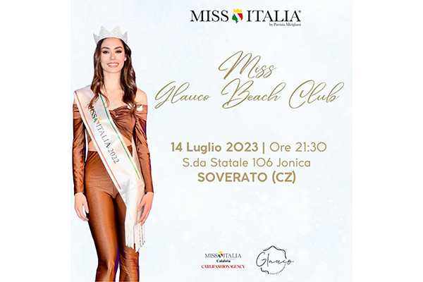 Miss Italia Calabria: al via le nuove selezioni. Ecco tutte le tappe ufficiali. Il 14 luglio al Glauco Beach di Soverato. I dettagli