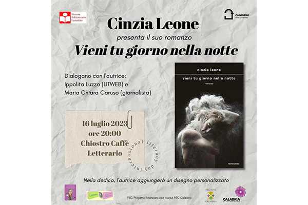 Cinzia Leone «Vieni tu giorno nella notte»  a Lamezia Terme