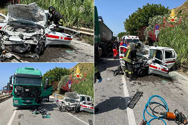 Tragico incidente stradale sulla ex SS18: squadre dei Vvf, in azione per salvataggio sicurezza