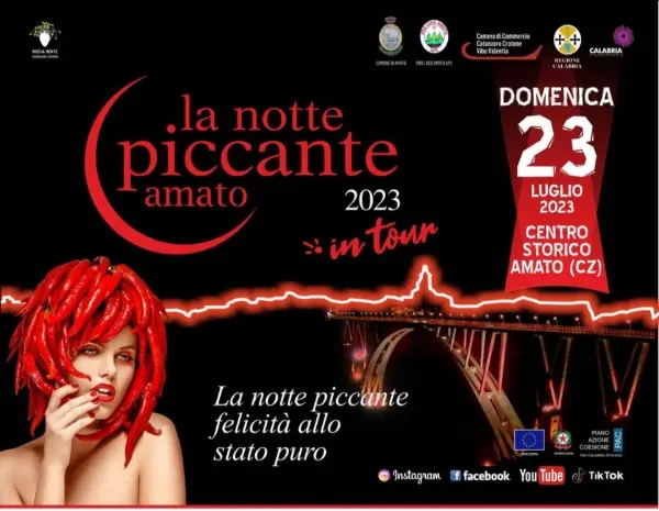 La Notte Piccante in Tour: Alla scoperta dei sapori e della cultura del catanzarese, il viaggio inizia ad Amato!